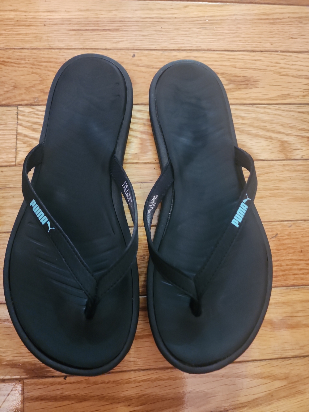 Puma Lux Flip Pro Black Flip-flop Thong Flat Sandals/ Women's
